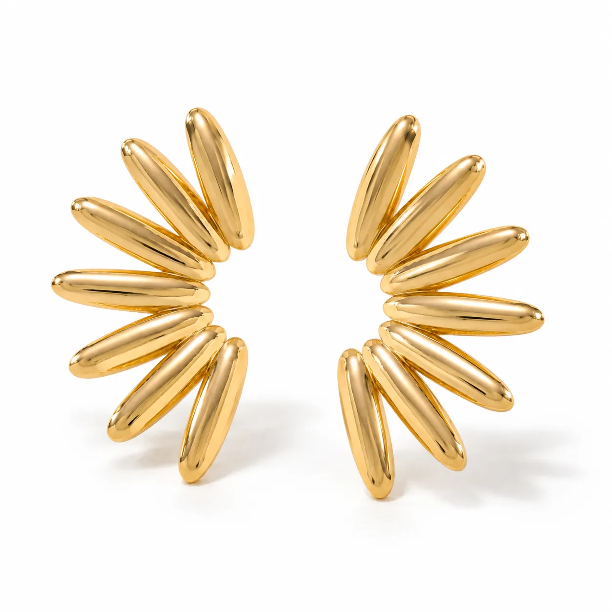 Sunray Studs from an oblique front angle